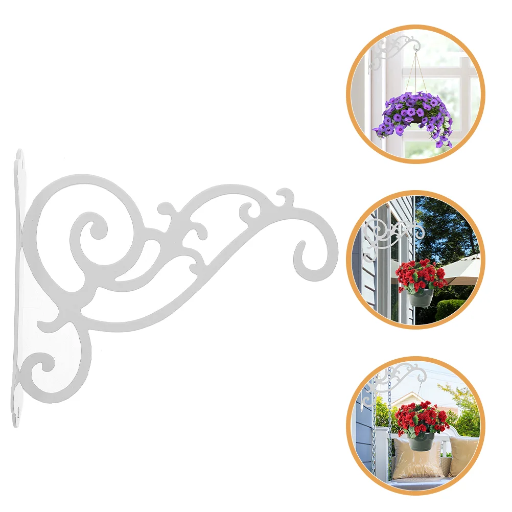 

Clothes Rack Garden Planter Hanger Hanging Bracket Basket Brackets Outdoor Hooks White Wall