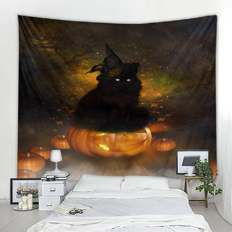 

Halloween Background Decorative Tapestry Home Decor Tapestry Mandala Boho Hippie Wall Tapestry Halloween Party Wall Hanging