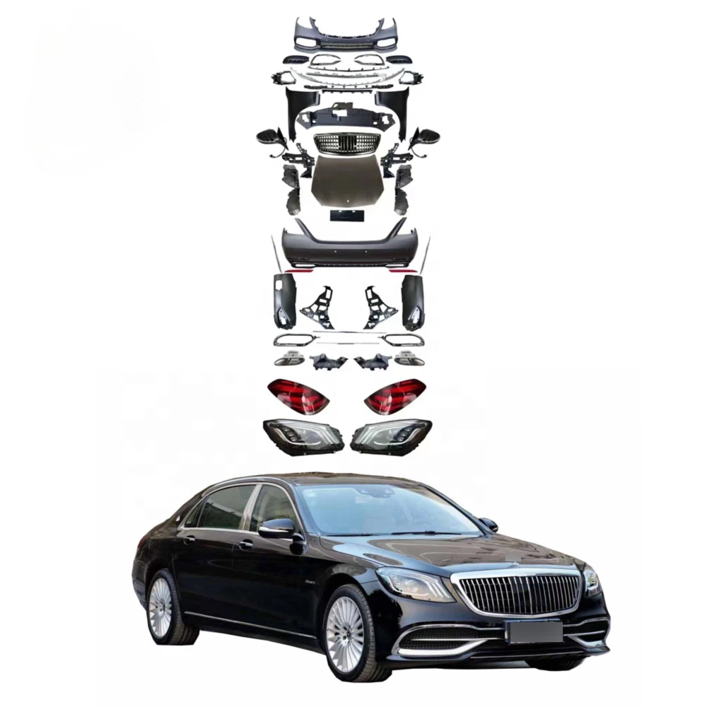 K Комплект кузова для 07-12 z W221 S Class facelift W222 передняя фара задняя автомобильный