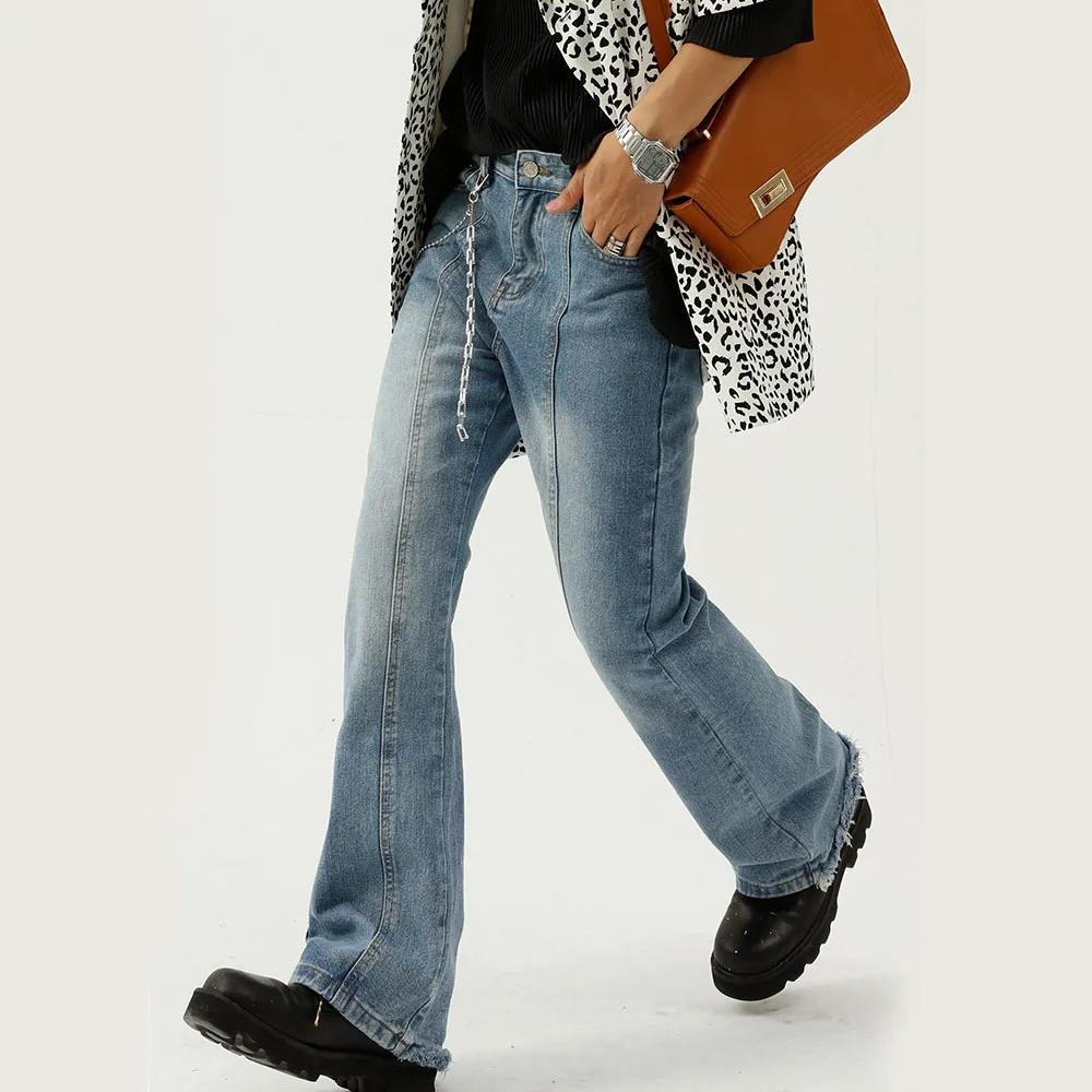 Men's Jeans High Street Vibeins European and American Printing Letters Street Men's Loose Jeans Y2k Pants Men Pants Ins Hot Sale