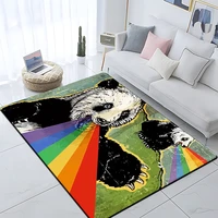 animal panda pattern custom non slip carpet living room doormat yoga mat home decoration camping damp proof mat