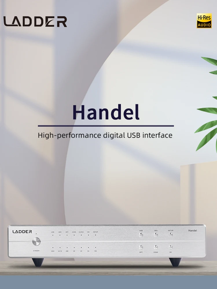 LADDER HANDEL Высокопроизводительный цифровой USB-интерфейс Внешние часы Аудиосистема
