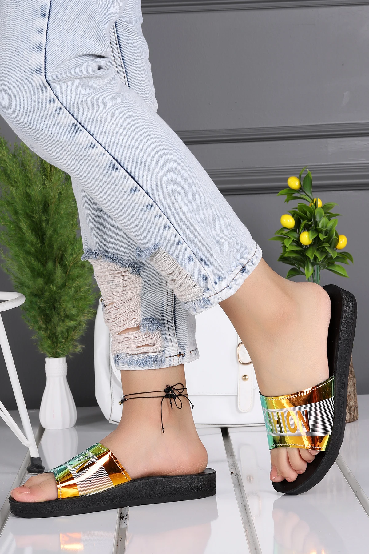 Повседневные Анатомические женские тапочки Gantry 13066 Diamond