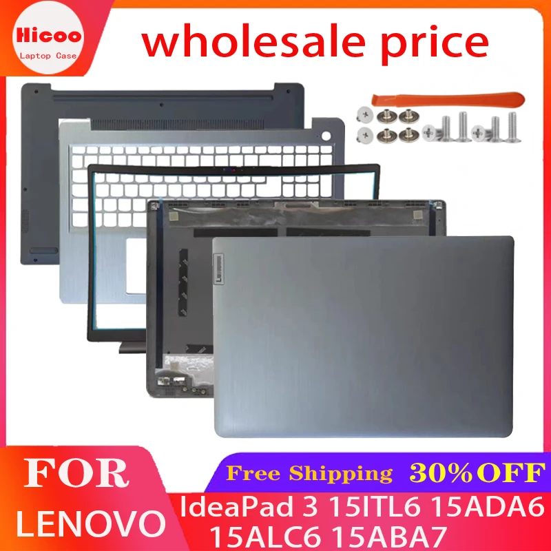 

Для ноутбука Lenovo IdeaPad 3 15ITL6 15ADA6 15ALC6 15ABA7, задняя крышка/рамка экрана/упор для ладони/Нижняя крышка