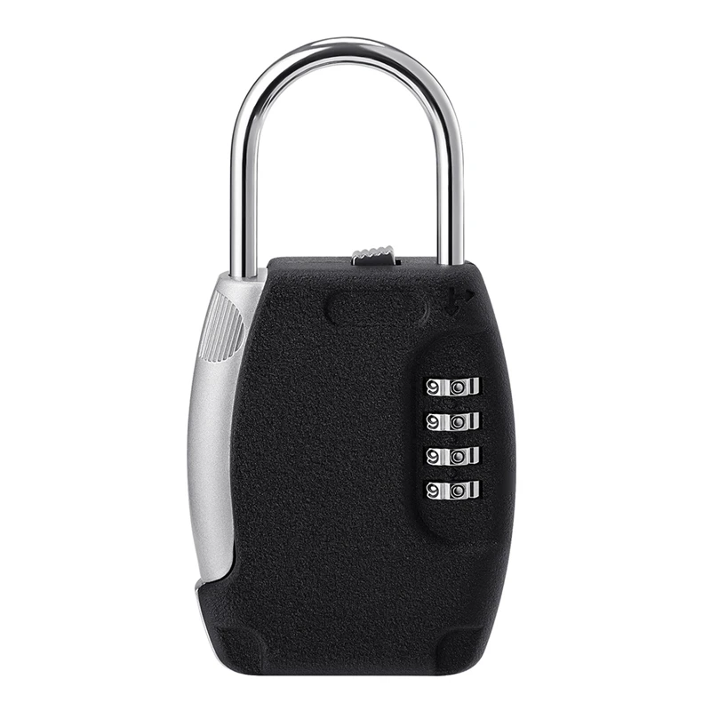 

NEW-Home Lock Box 4 Digit Combination Keys Locks Wall Mounted Key Safe Storage Outdoor Waterproof Key Box