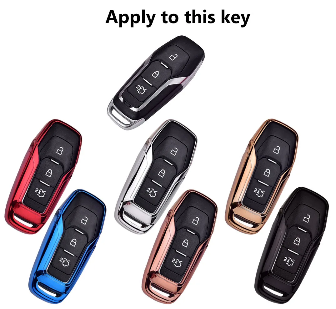 Умный ТПУ мягкий чехол для ключа Ford Fusion Mondeo Edge Ecosport Escort Focus Mustang F-150 Explorer защитный