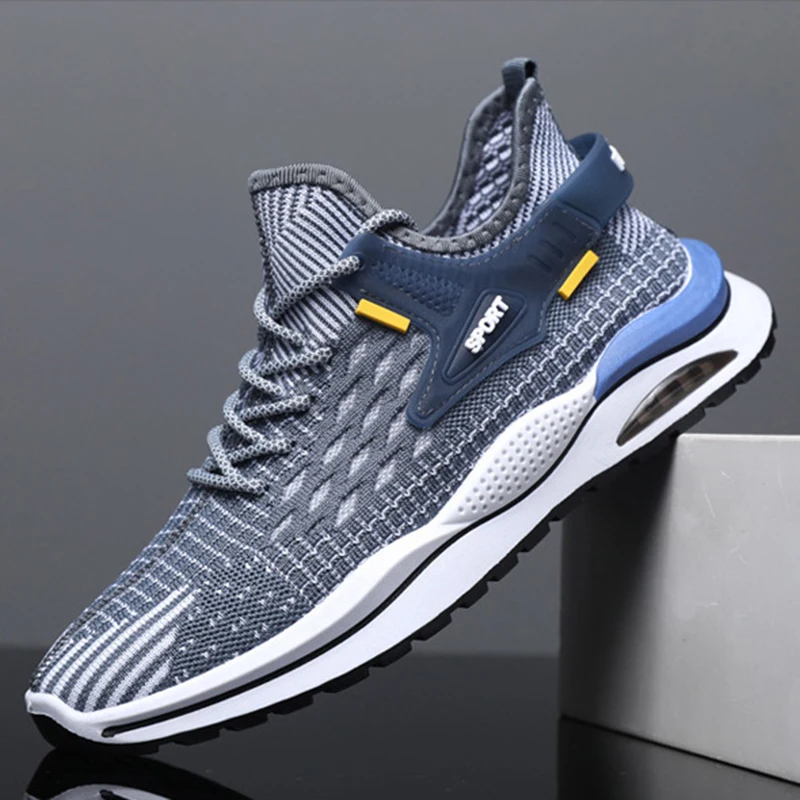 Мужская обувь удобные кроссовки дышащая для бега сетчатая спортивная тенниса
