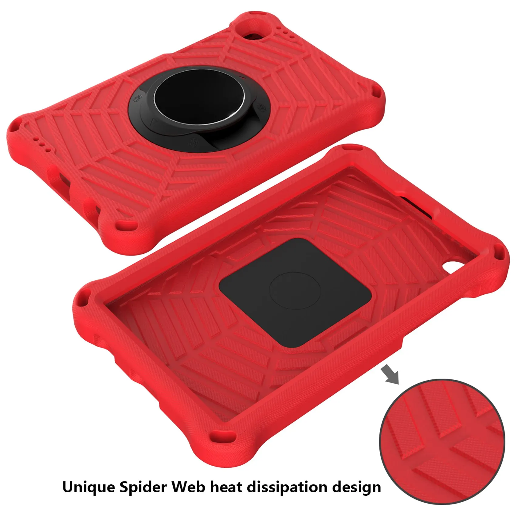 For Samsung Tab A7 Lite T220/225 8.7-Inch Tablet Case with 360 Degree Rotating Durable Bracket Shoulder Strap Red | Компьютеры и офис