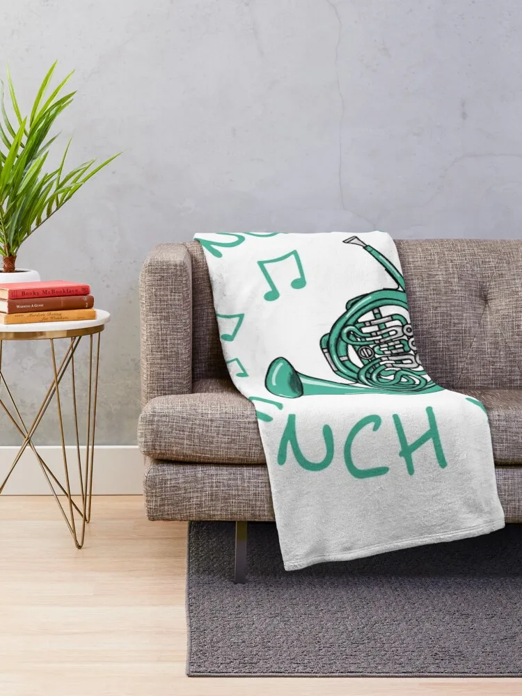 This Nurse Plays French Horn Hornist Brass Musician Throw Blanket Winter beds Softest Travel manga Blankets