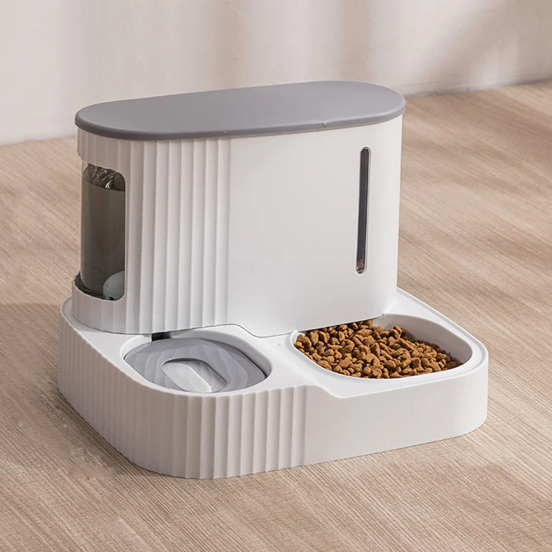 

3L Pet Cat Food Bowl Dog Automatic Feeder With Dry Food Storage Cat Drinking Water Bowl High Quality Safety Material Supplies