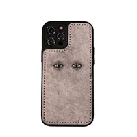 genuine leather antique finish design phone case for apple iphone 13 pro max protective back cover for iphone 13 mini 12 pro 13