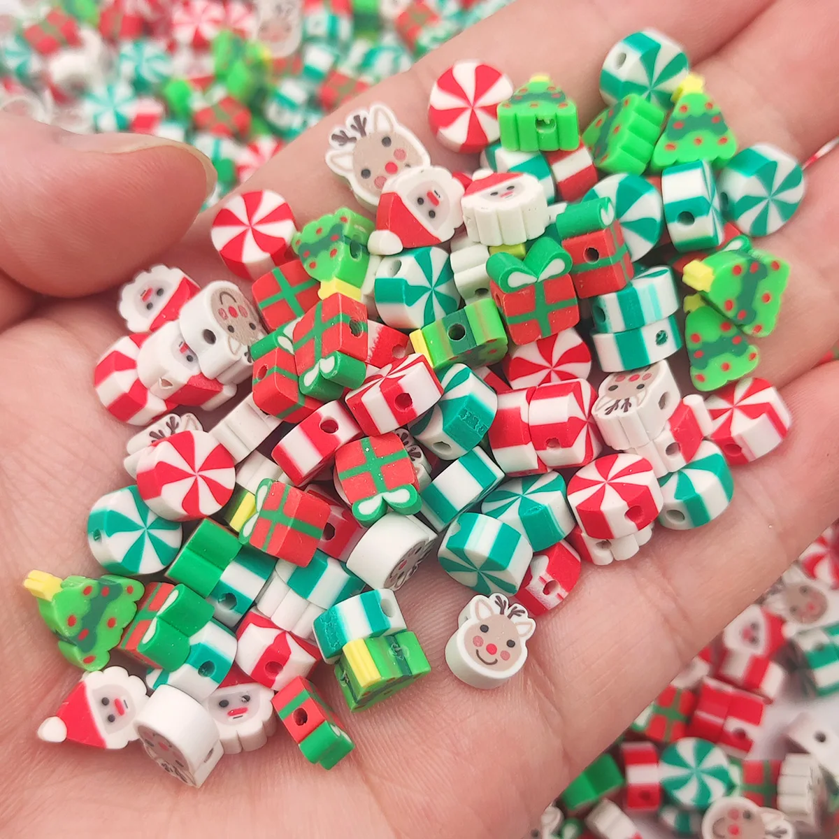 Разнообразные полимерные разделители для рождественской елки оленей глиняных