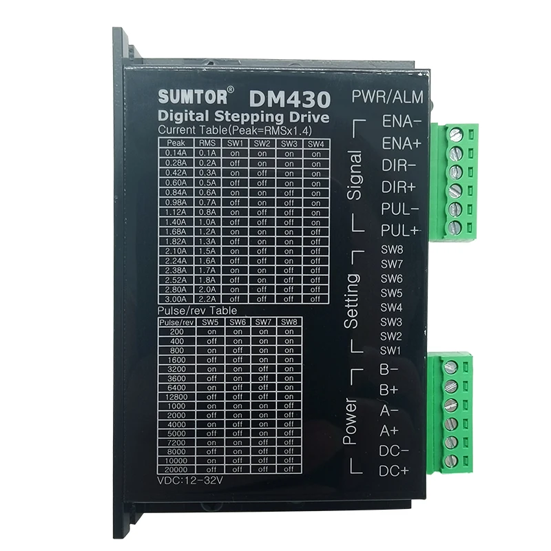 

NEMA17 Stepper Motor Driver DM430 For NEMA17 Stepping Motor 3A 64 Subdivide 24VDC SUMTOR