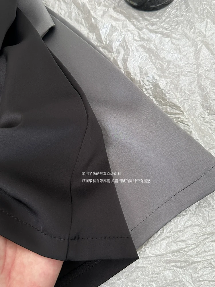 Мини-юбка Женская атласная элегантная офисная винтажная ретро-юбка со старыми