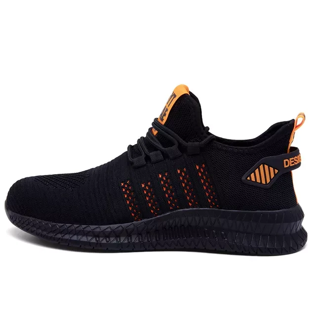 

Indestructible Work Shoes With Steel Toe Cap Safety Boots Puncture-Proof Work Sneakers Breathable Causal Safety Shoes Men