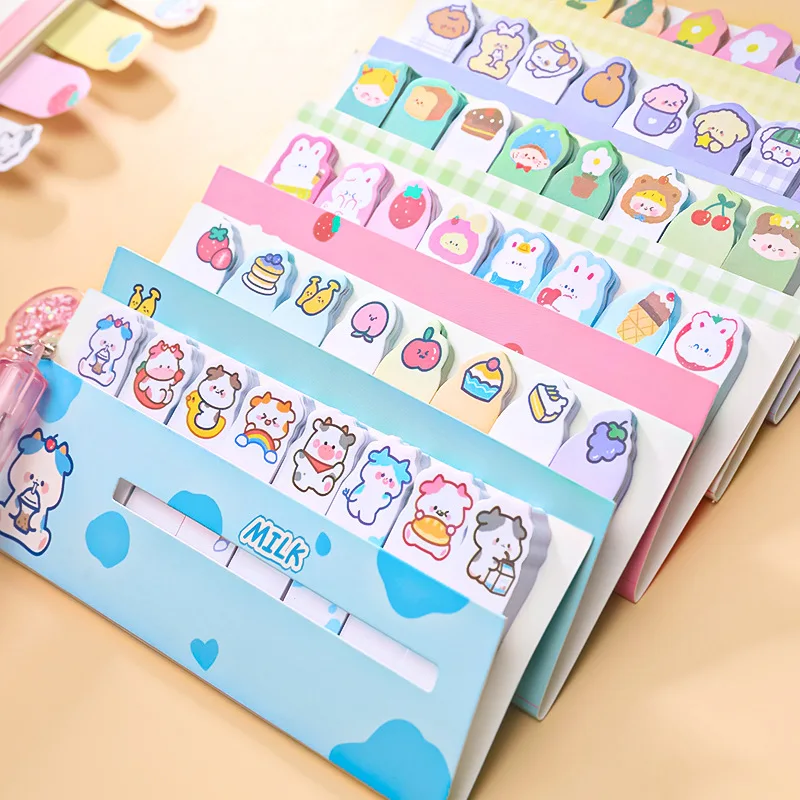 120 Sheets  Index Memo Pad Posted It Sticky Notes Paper Sticker Notepad Bookmark School Supplies Kawaii Stationery