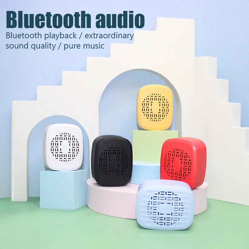 

Mini portable smart speaker go out to carry voice hands-free call portable bluetooth audio printing logo