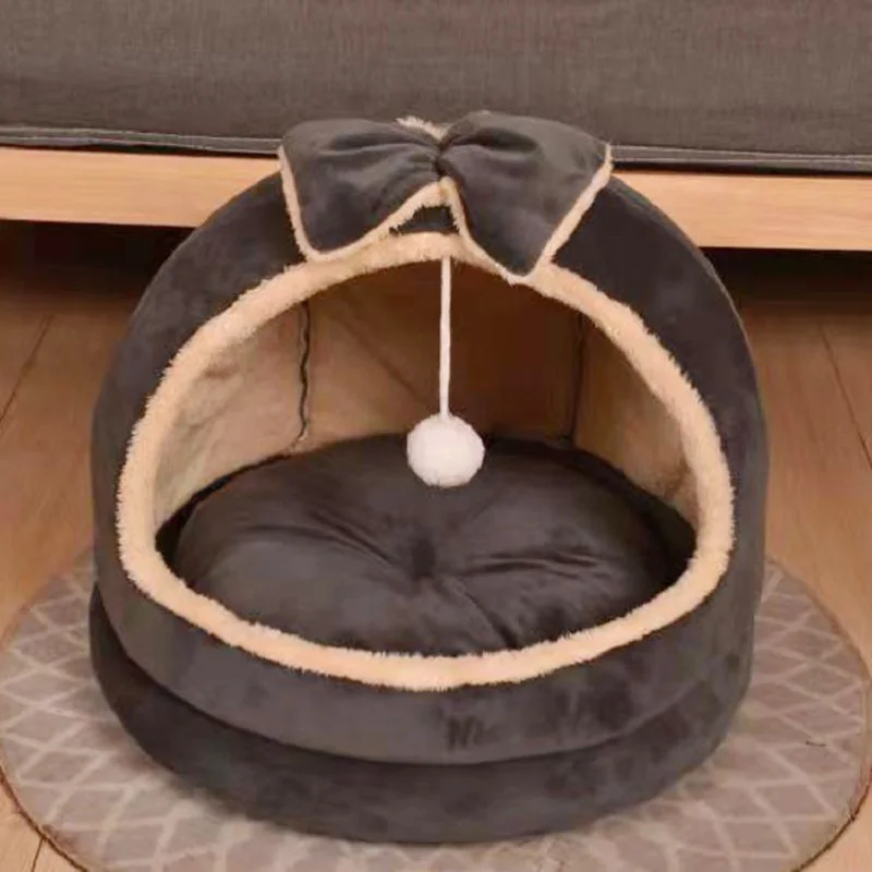 

Warm Cat Bed Sweet Pet Basket Cozy Kitten Lounger Cushion Cat House Washable Cave Soft For 20 Catties Pet Universal All Seasons