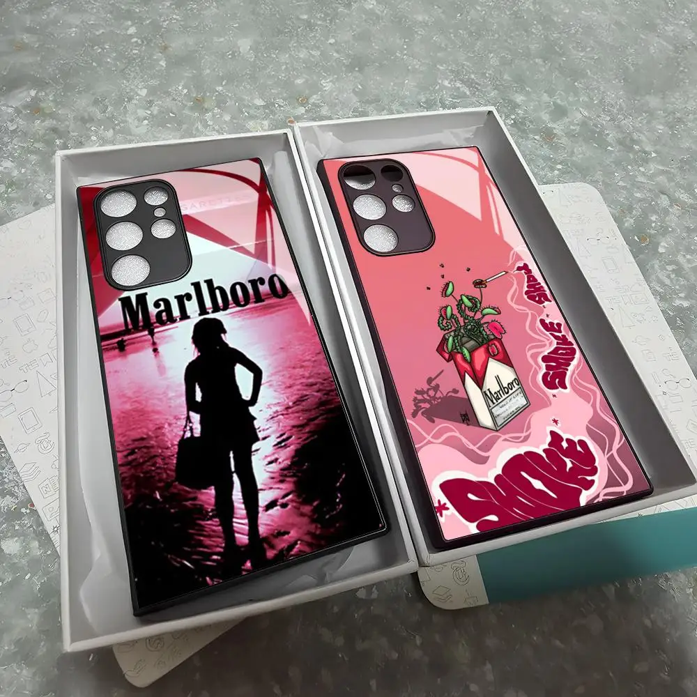 Чехол для телефона Cigarette-M-Marlboroes-S Samsung Galaxy S24 S23 S22 S20 S21 Note20 Ultra Plus Fe цветной
