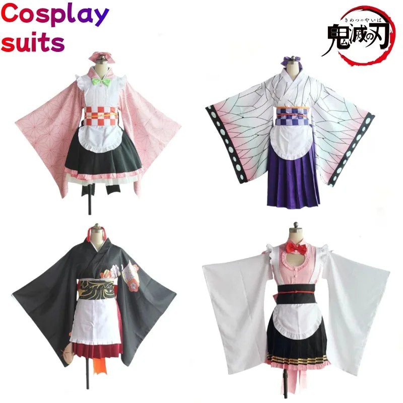 Набор для косплея Demon Slayer Nezuko Kamado двумерная одежда с героями мультфильмов аниме
