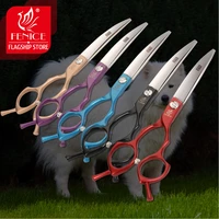 fenice 6 5 7 0inch jp440c curvedthinningstraight scissors dog grooming shears pet grooming dog cat supplies