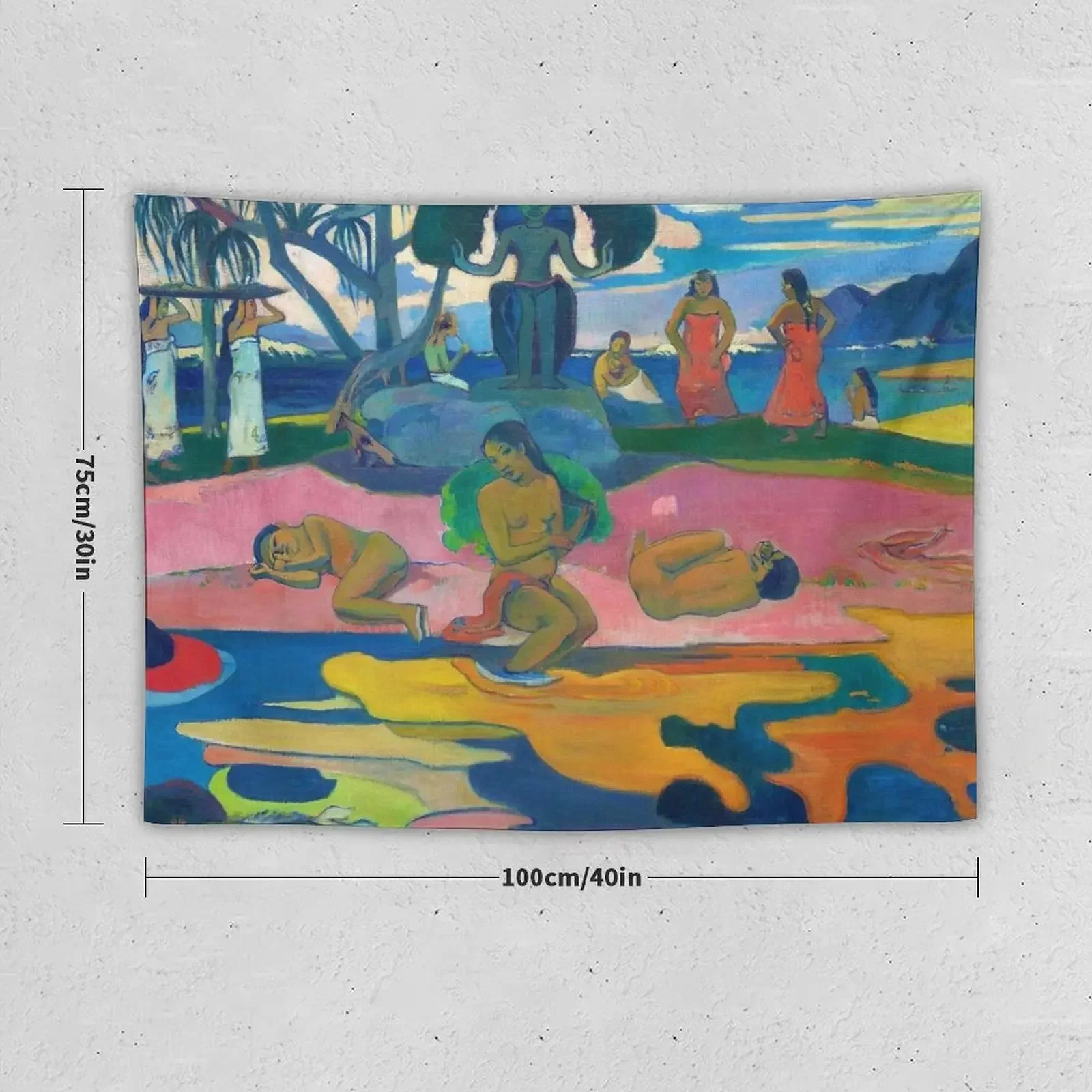 Paul Gauguin Mahana no atua (День Бога) Гобелен на заказ Милый декор комнаты Декоративные