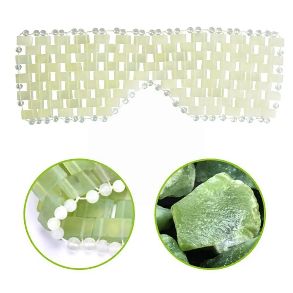 

Massage Eye Jade Eye Massager Blindfold Curtain Eye Skin Cold Relieve Woven Ice Improve Hand Face Fatigue B7t9