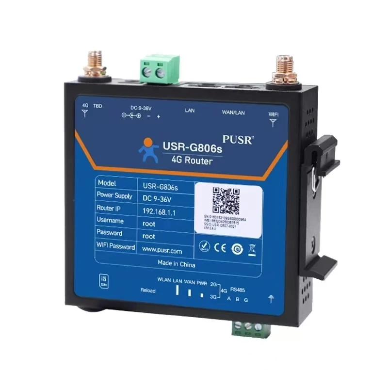 Enrutador Industrial 4G LTE USR-G806S устройств IoT puerto серии RS485 LAN a WiFi конвердерсор совместимый с