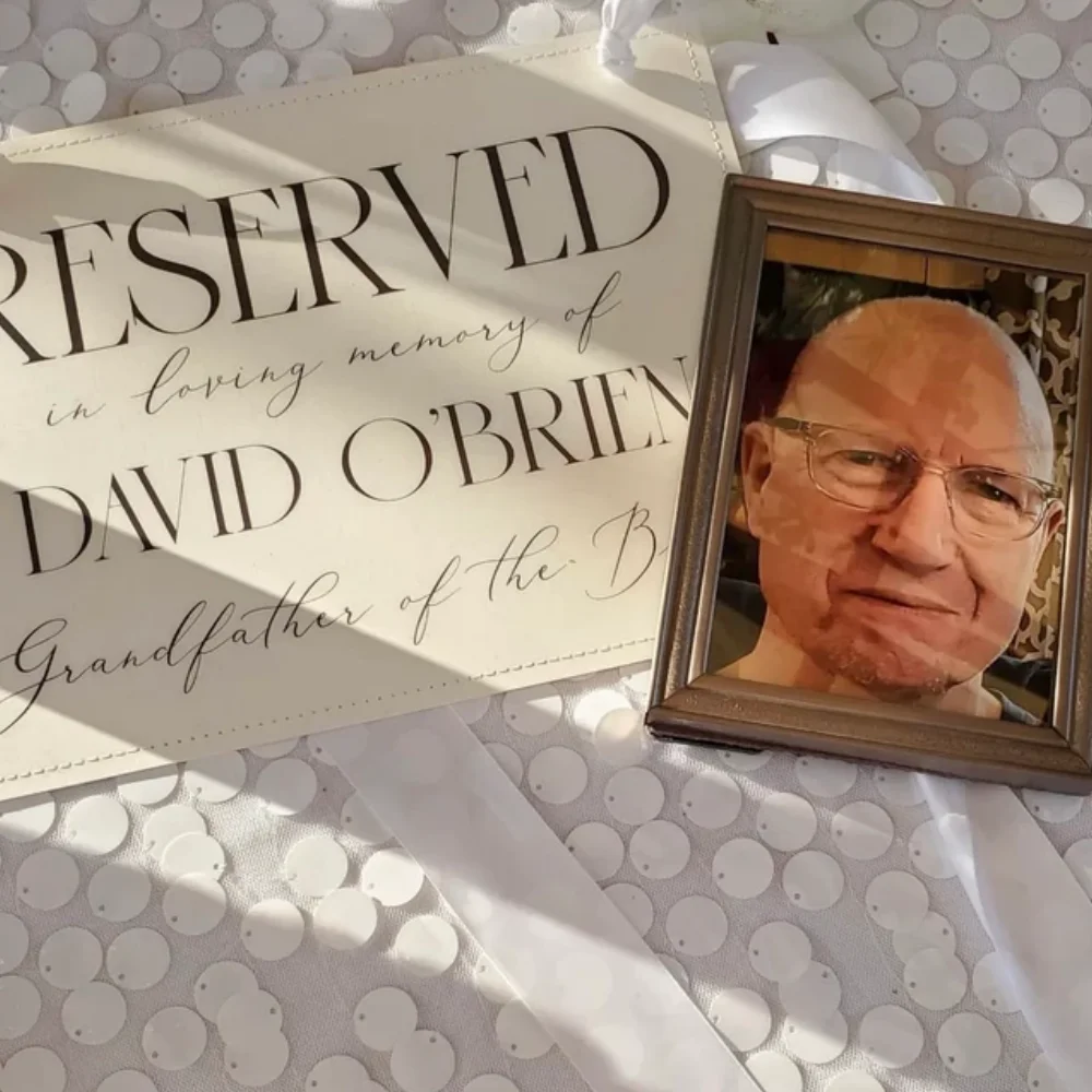 Персонализированный памятник баннер на свадебный стул Любимая память о имени