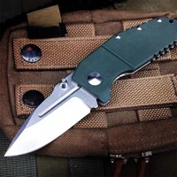 mini high quality m390 blade 755 folding knife titanium alloy g10 handle self defense safety pocket small knives edc tool