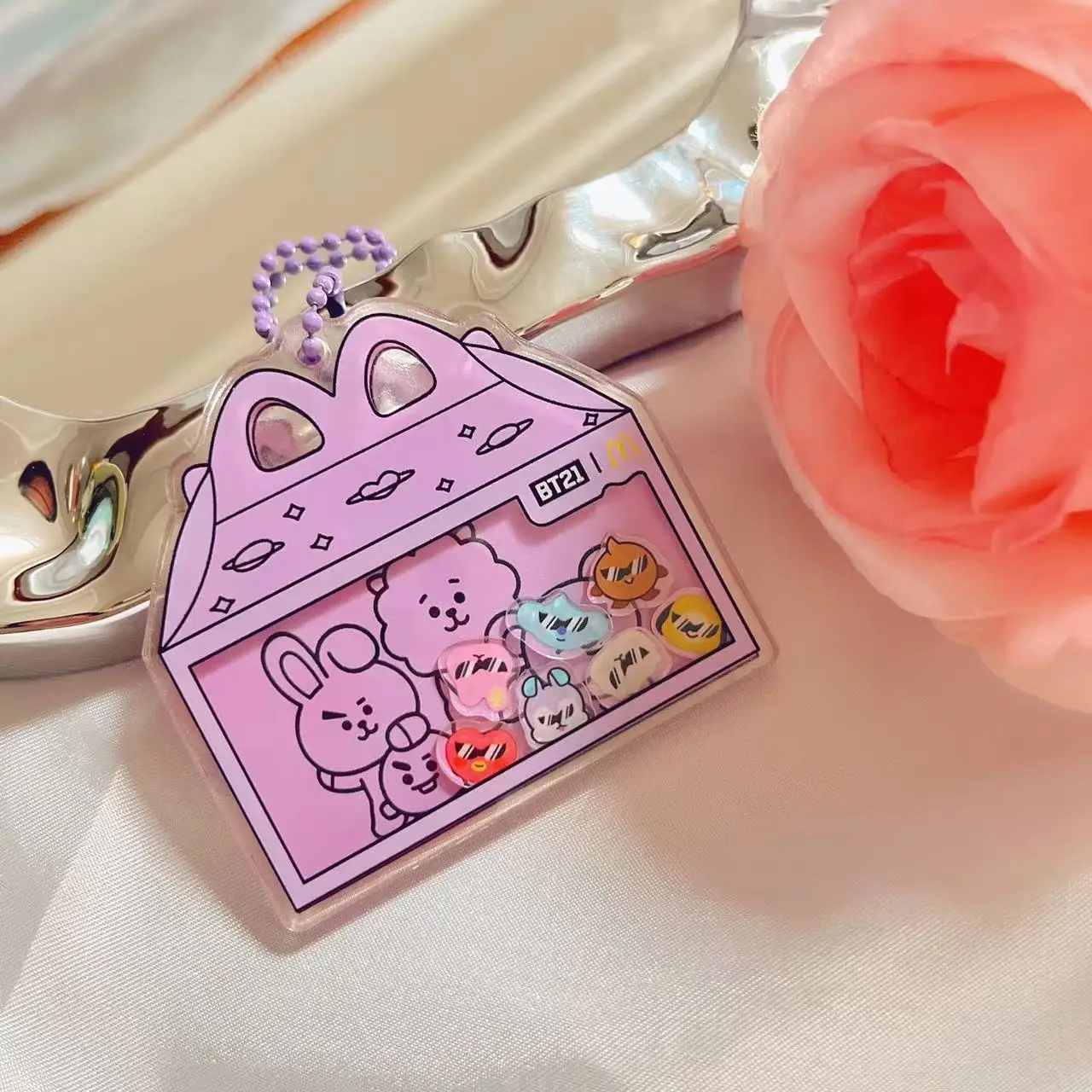 Новый Bt21 Kawaii рокер кулон брелок кукурузы SHOOKY MANG аниме кукла мультфильм модная