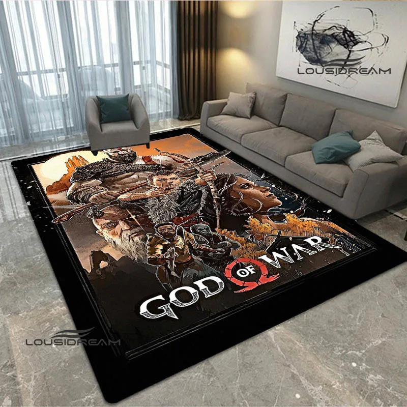 Ковер игровой Бог войны с принтом ковер для гостиной спальни нескользящий декор