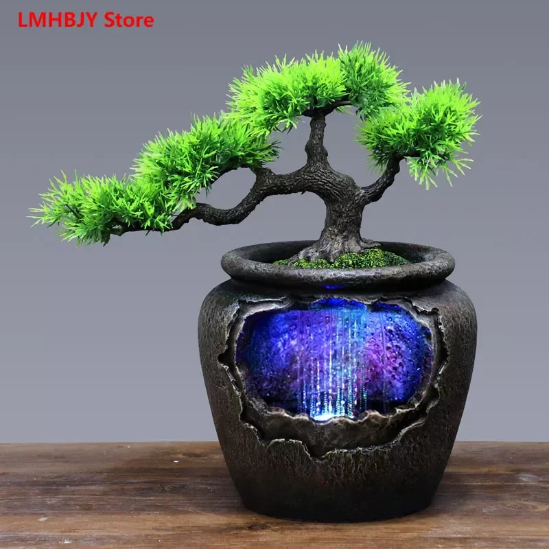 

New Rockery Water Dispenser Plant Tree Insertion Handmade Decorations Holiday Gifts Vases Home Furnishings and Store Decorations