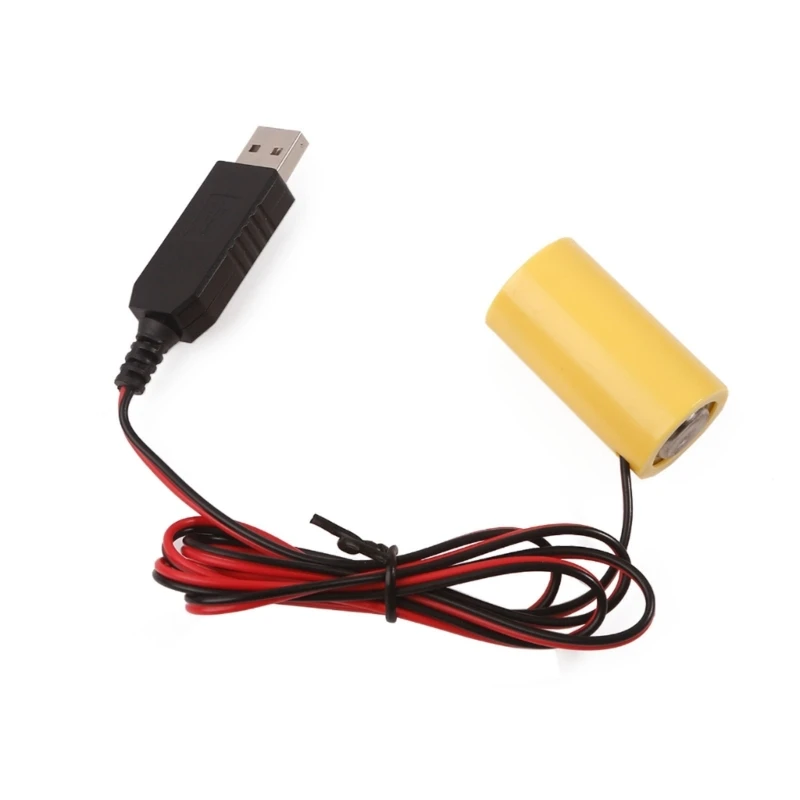 Универсальный 6 В LR14 C блок питания USB-кабель 4 шт