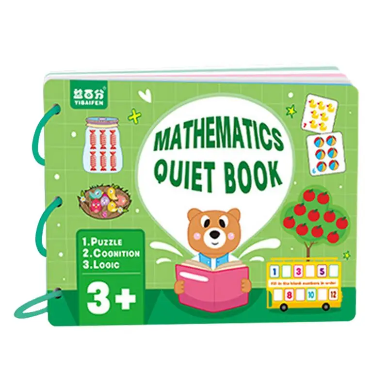 

DIY Montessori Books Montessori Sensory Board Book Develop Learning Skills Busy Book Travel Toys Numbers Preschool Learning
