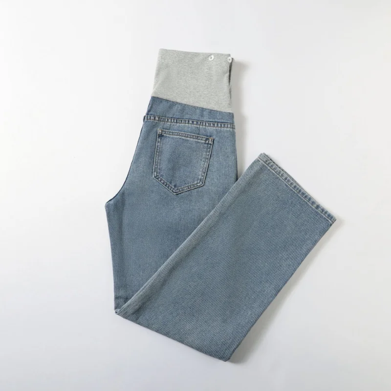 Maternity Loose Pants Casual Jeans Pregnancy Pants Extender Denim Office Wear Clothing Trousers Adjuster Premama Clothes enlarge