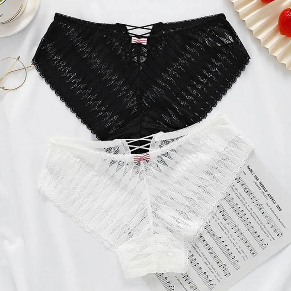 

Бандажное кружевное нижнее белье, мягкие однотонные ажурные трусы с низкой талией, кружевные трусики, женское нижнее белье для женщин