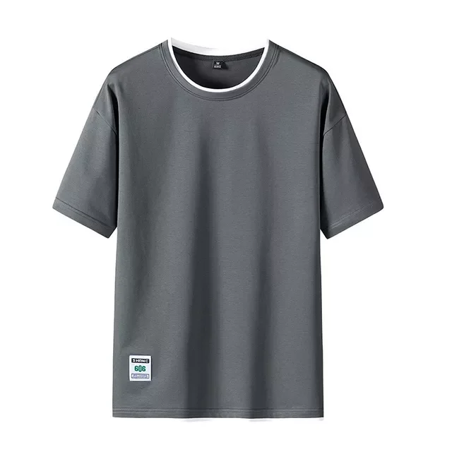 

NEW IN Color Cotton T-Shirt Men Casual O-neck Short Sleeved Mens Tshirts Harajuku Hip Hop Summer High Quality Basic Male Tee Top