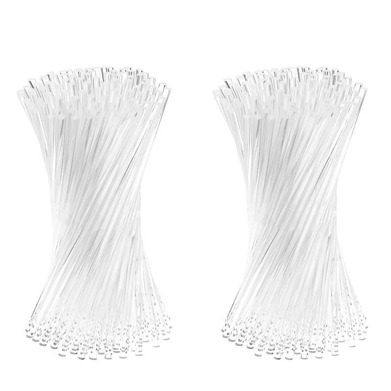 

200 Pieces 6 Inch Acrylic Lollipop Sticks Clear Reusable Acrylic Rods For Making Lollipops Cake Pops Candies Chocolates