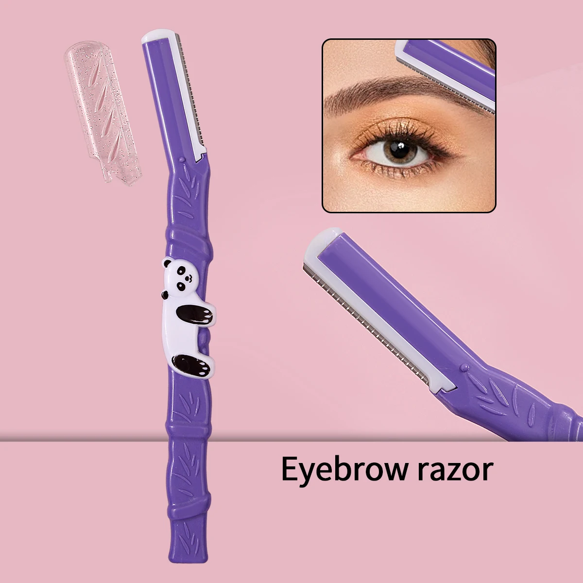 1 Шт. Портативный Триммер Для Бровей С Защитной Сеткой Устойчивый К Царапинам