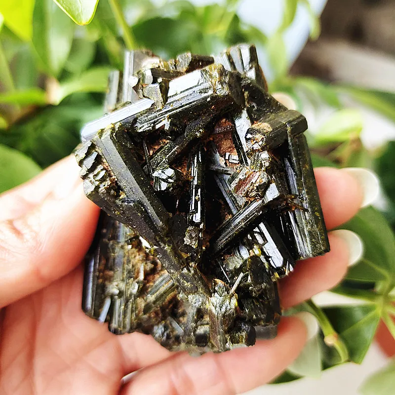 

Natural Stone Green Tourmaline Raw Crystal Mineral Specimen Room Decor Fengd Shui Reiki Gemstones Crystals and Stones Healing