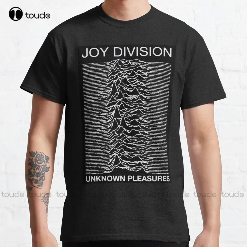

White Wave Unknown Joy Division Style Classic T-Shirt T-Shirts For Men Custom Aldult Teen Unisex Digital Printing Tee Shirt
