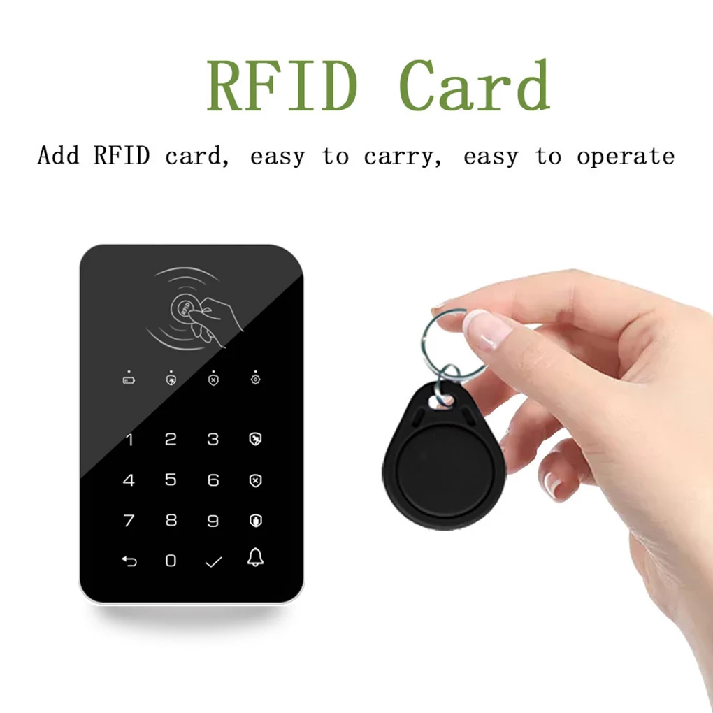 

US Plug Wireless Touch Pad Keyboard Doorbell Alarm Window Outdoor