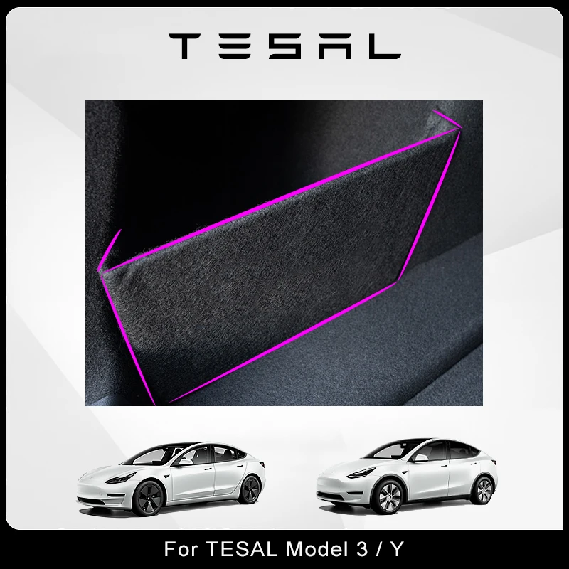 

Боковая перегородка для багажника Tesla Model 3 Y, автомобильные аксессуары, интерьерные детали, авто задний ящик, модификация багажника