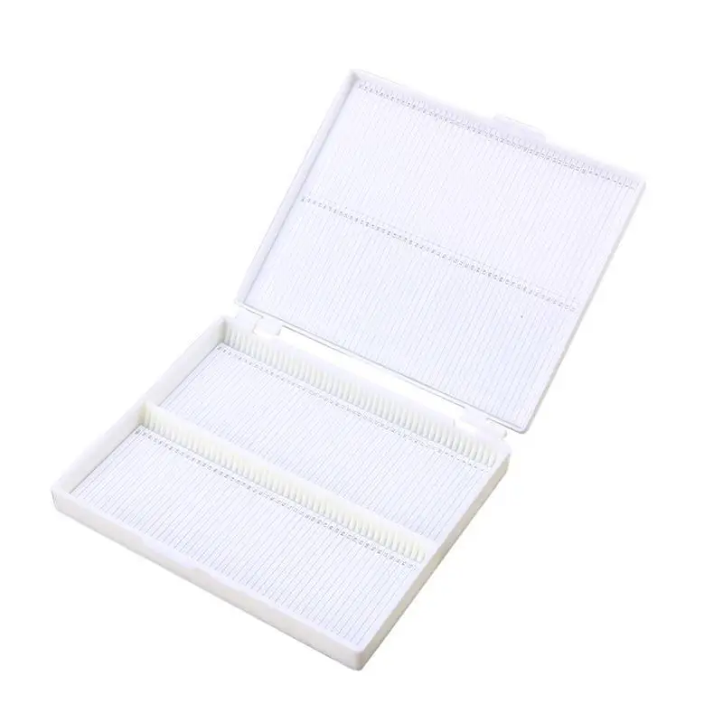 

1PC Microscope Slide Box Pathology Biological Plastic Lined Durable Holds Up to 100 Pcs Slides Bio Slice Box Slice Cassette