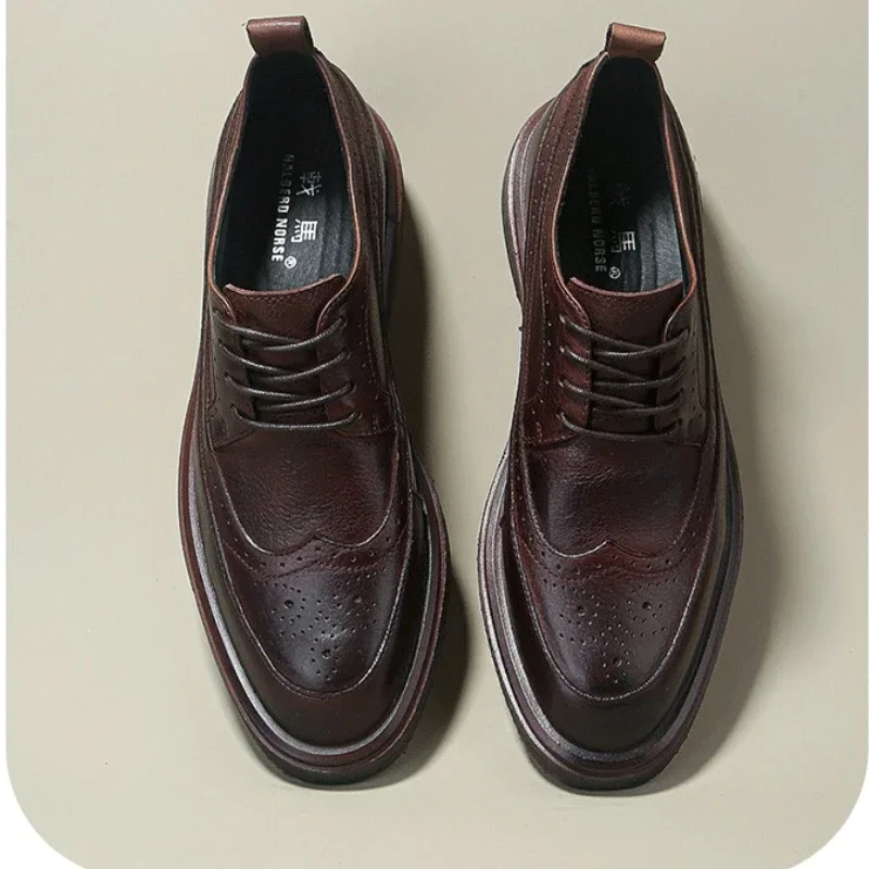 Итальянские мужские модельные туфли роскошные удобные дизайнерские ручной