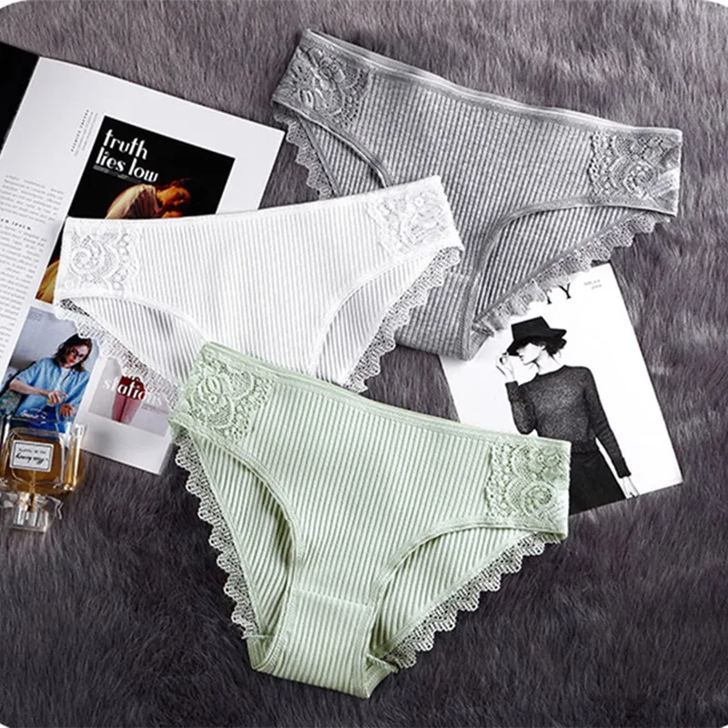 

Seamless Lace Briefs Cotton High Elasticity Female Underwear Frivolous Comfort Breathable Fit Soft Skin-friendly Womens Panties