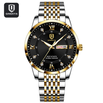 2022 New Top Brand Luxury Mens Watches Luminous Waterproof Stainless Steel Watch Quartz Men Date Calendar Business Wristwatch-36791