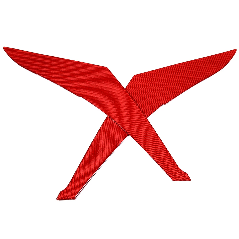 

Car Red Soft Carbon Fiber Rear Tail Light Eyebrows Cover Trim Stickers for Subaru BRZ 2022