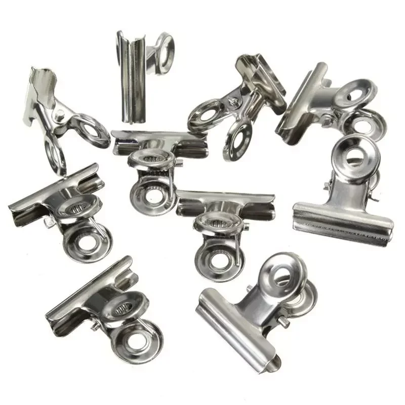 

10pcs/set 20mm Steel Ticket Clip Round-head Office Quality Durable Supplies Clip Financial High T3C4